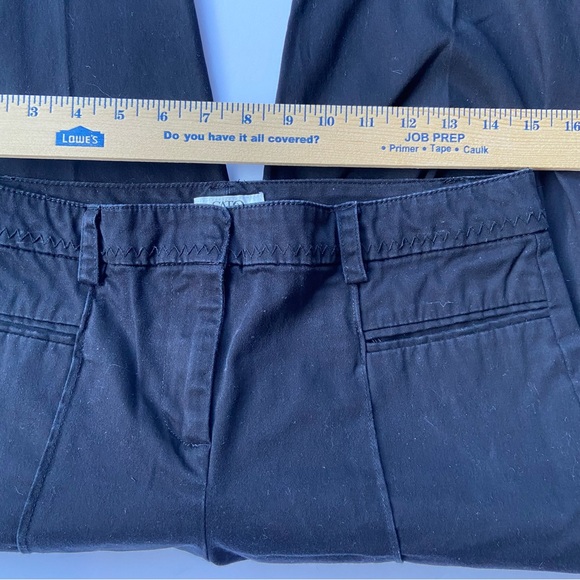 CATO Black Flat Front Pleated Dress Capris Size 8 - Picture 7 of 16